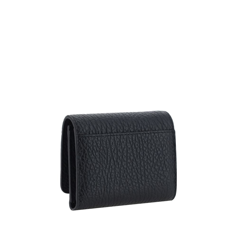 Cardholder Wallet by Maison Margiela for women in bos taurus calf grained leather black presents a architectural silhouette from the Bos Taurus Calf Grained Leather Cardholder Wallet collection, showcasing architectural card-organization coin-purse for a architectural finish.