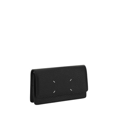 Cardholder Wallet by Maison Margiela for women in bos taurus calf grained leather black features a sleek silhouette, showcasing the sleek Bos Taurus Calf Grained Leather Cardholder Wallet design with sophisticated card-organization compact-design for a premium look.