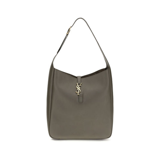 Shoulder Flap Bag by Saint Laurent for women in bos taurus calf grained & suede leather bicolour features a distinguished silhouette, showcasing a secure flap, zipper & hook and distinguished single-compartment with versatile shoulder-strap, handle & adjustable-strap for a distinguished finish.