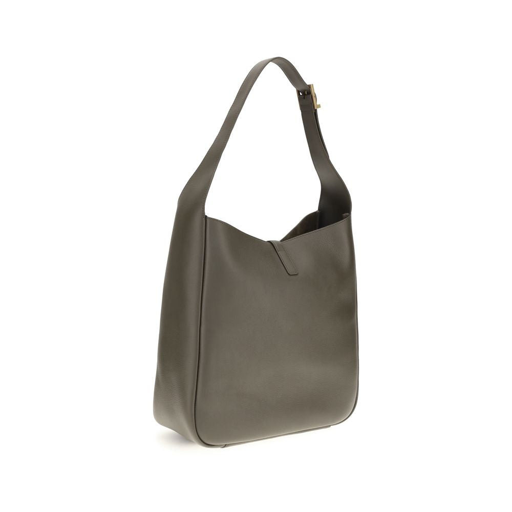 Shoulder Flap Bag by Saint Laurent for women in bos taurus calf grained & suede leather bicolour features a effortless chic silhouette with a secure flap, zipper & hook, ample single-compartment, and versatile shoulder-strap, handle & adjustable-strap for a effortless chic finish.