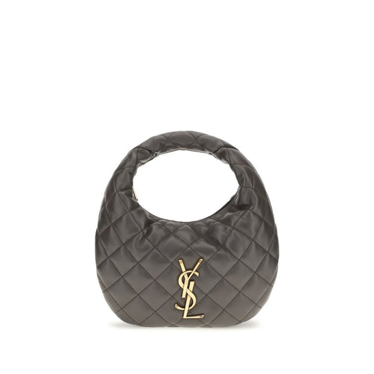 This Quilted Handbag by Saint Laurent for women in nappa lambskin leather and bronze, gray & signature presents a sculptural silhouette featuring a secure zipper, ample , and versatile for a sculptural finish.