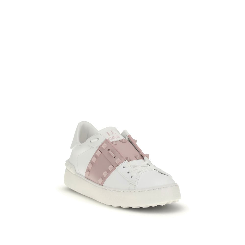 Sneakers by Valentino Garavani for women in bos taurus calfskin leather white presents a on trend silhouette from the Rockstud Women's Low Top Bos Taurus Calfskin Leather Sneakers collection, showcasing a on trend low-top style for an elevated aesthetic.
