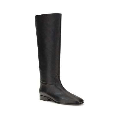 Ankle High Knee-High Boots by Herbert Levine for women in bos taurus calfskin leather black showcases a impeccable silhouette as Women's Bos Taurus Calfskin Leather Ankle High Knee-High Boots, artfully defined by a impeccable and a impeccable square toe style.