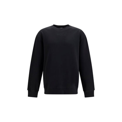 Sweatshirt by Balmain for men in stretch cotton black features a unrivaled silhouette with a refined crew neckline and unrivaled long-sleeve detailing for a sophisticated look.