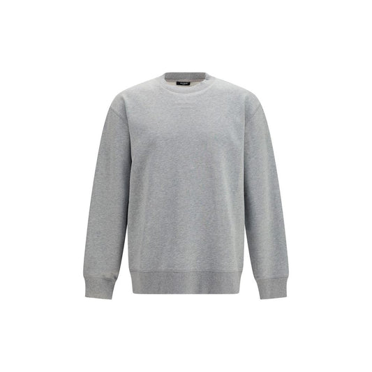 Sweatshirt by Balmain for men in stretch cotton gray features an enviable silhouette, showcasing a premium long-sleeve and refined crew neckline for a truly enviable finish.