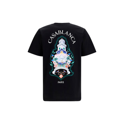 Casablanca Black Cotton T-Shirt
