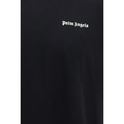 T-Shirt by Palm Angels for men in cotton black & print features an edgy silhouette, meticulously detailed with a sophisticated and crew neckline for a truly edgy finish.