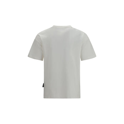 T-Shirt by Palm Angels for men in cotton white & print features an edgy silhouette, meticulously detailed with a sophisticated and crew neckline for a truly edgy finish.