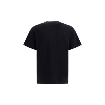 T-Shirt by Palm Angels for men in cotton black & print features a plush silhouette, showcasing a sophisticated crew neckline and for a truly plush finish.
