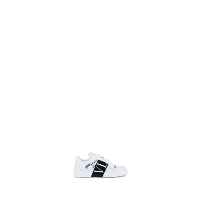Athletic Sneakers by Valentino Garavani for men in bos taurus calfskin leather white features an exquisite silhouette, showcasing the premium low-top style of the Men's Low Top Bos Taurus Calfskin Leather Athletic Sneakers with an exquisite finish.