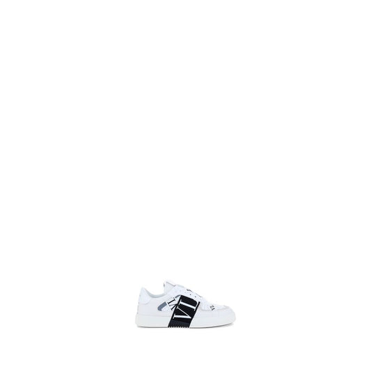 Athletic Sneakers by Valentino Garavani for men in bos taurus calfskin leather white features an exquisite silhouette, showcasing the premium low-top style of the Men's Low Top Bos Taurus Calfskin Leather Athletic Sneakers with an exquisite finish.