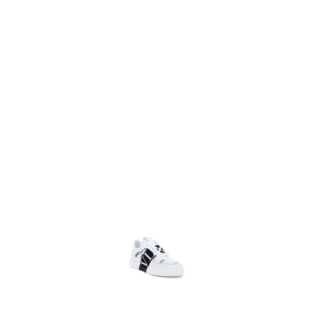 Athletic Sneakers Valentino Garavani men bos taurus calfskin leather white featuring a avant-garde Men's Low Top Bos Taurus Calfskin Leather Athletic Sneakers design with a avant-garde low-top style for a refined finish.