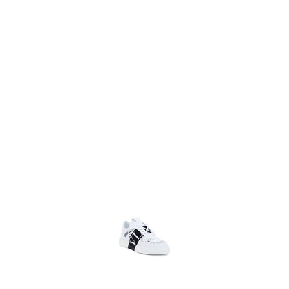 Athletic Sneakers Valentino Garavani men bos taurus calfskin leather white featuring a avant-garde Men's Low Top Bos Taurus Calfskin Leather Athletic Sneakers design with a avant-garde low-top style for a refined finish.