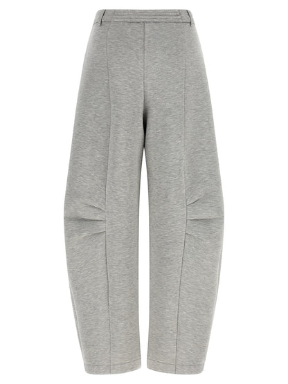 Cargo Pants by ROTATE BIRGER CHRISTENSEN for women in stretch viscose gray features a architectural wide with a architectural long and architectural high rise.