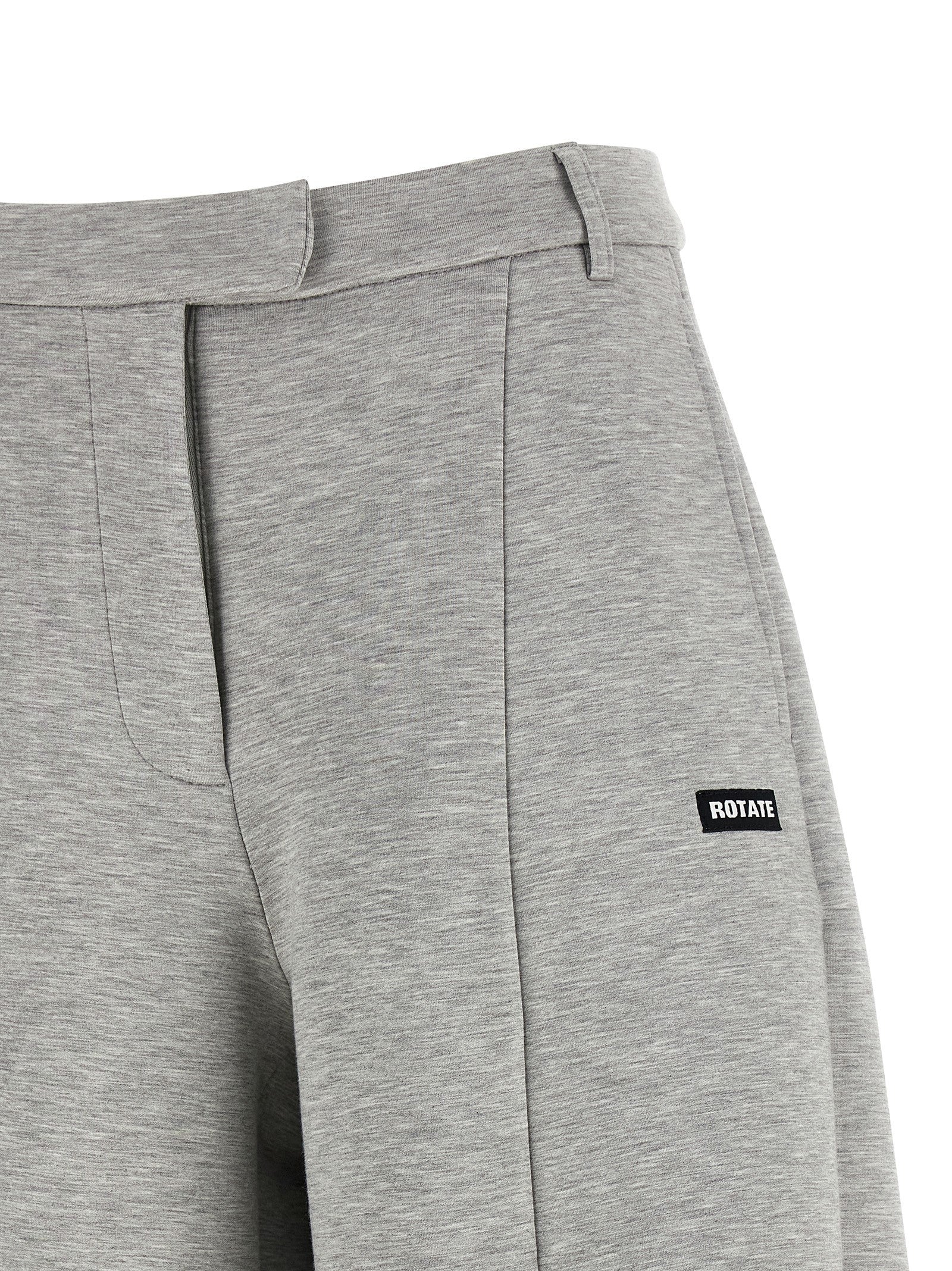 Cargo Pants by ROTATE BIRGER CHRISTENSEN for women in stretch viscose gray features a sartorial silhouette, showcasing a sophisticated wide with a refined long and elegant high rise.