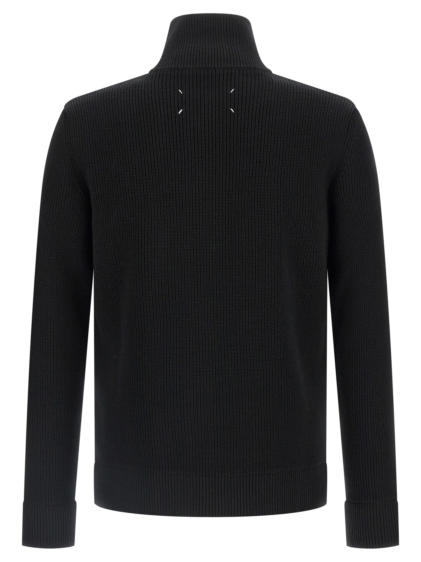 Maison Margiela Black Cotton Cardigan