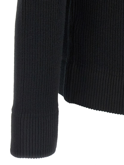 Maison Margiela Black Cotton Cardigan