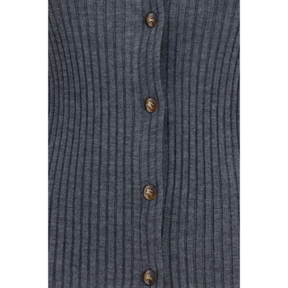 Burberry Gray Cashmere Cardigan