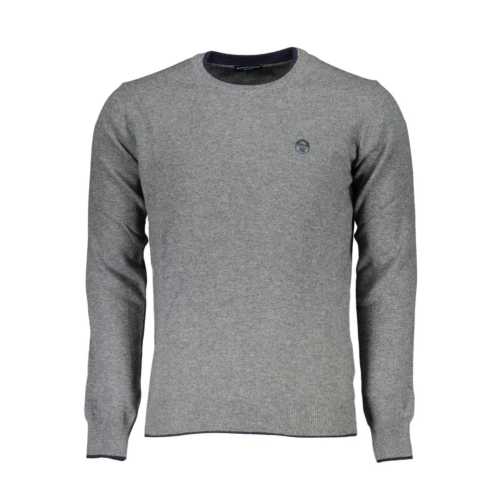 Sweatshirt by North Sails for men in cashmere viscose gray features an provocated silhouette, detailed with a provocated and a refined crew neckline for a sophisticated aesthetic.