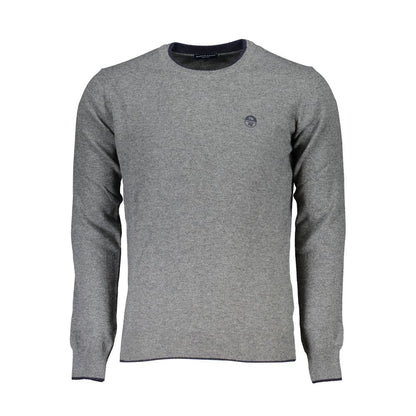 Sweatshirt by North Sails for men in cashmere viscose gray features an provocated silhouette, detailed with a provocated and a refined crew neckline for a sophisticated aesthetic.