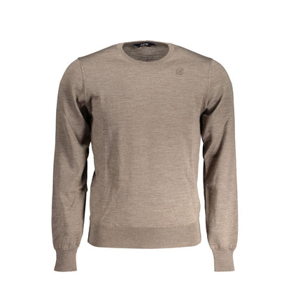 K-WAY Brown Wool Men's Sweater