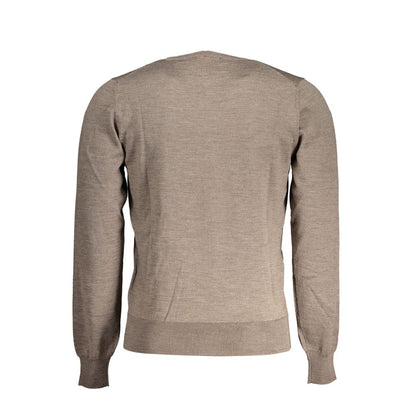 K-WAY Brown Wool Men's Sweater