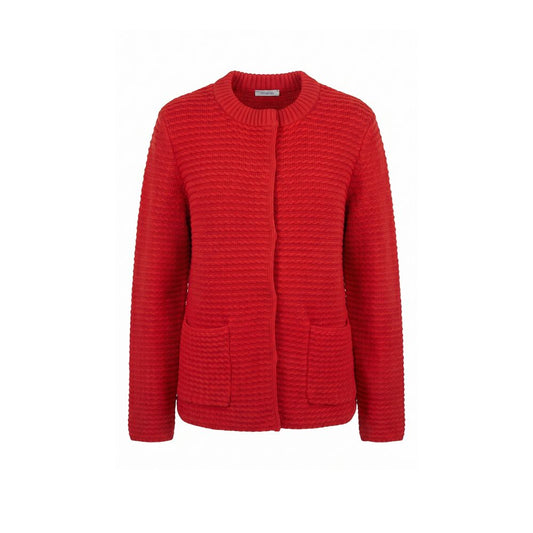 Malo Red Cotton Women's Cardigan