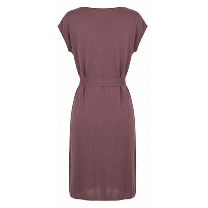 Malo Purple Silk Women Dress