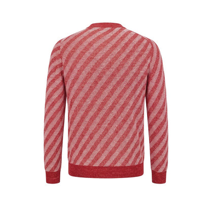 Malo Red Linen Men Cardigan