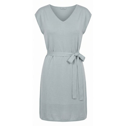 Malo Grey Silk Women Dress