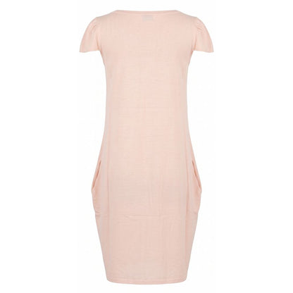 Malo Pink Cotton Women Dress