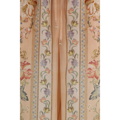 Casual Pants by Zimmermann for women in silk multicolor & print presents a refined pantology silhouette, artfully defined by a refined pantology relaxed-fit, regular-fit & wide, long, and a sophisticated mid rise.