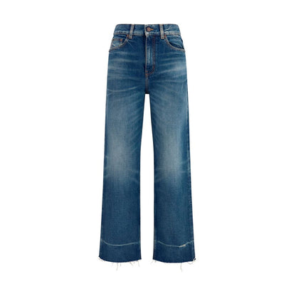 Chloé Blue Cotton Bootcut Jeans