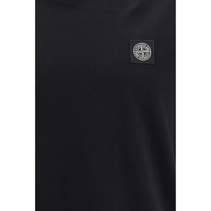 Stone Island Black Cotton T-Shirt