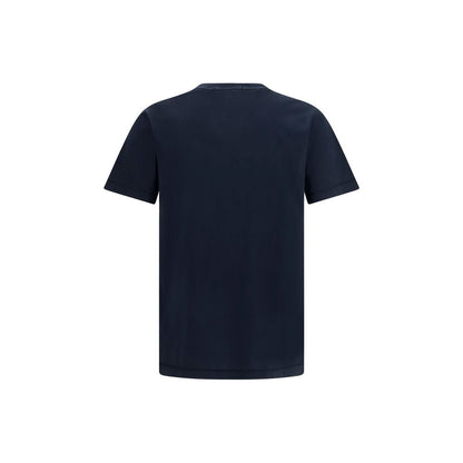 Stone Island Men's Regular Fit Slim Short-Sleeve Crew Neck Cotton T-Shirt - Blue