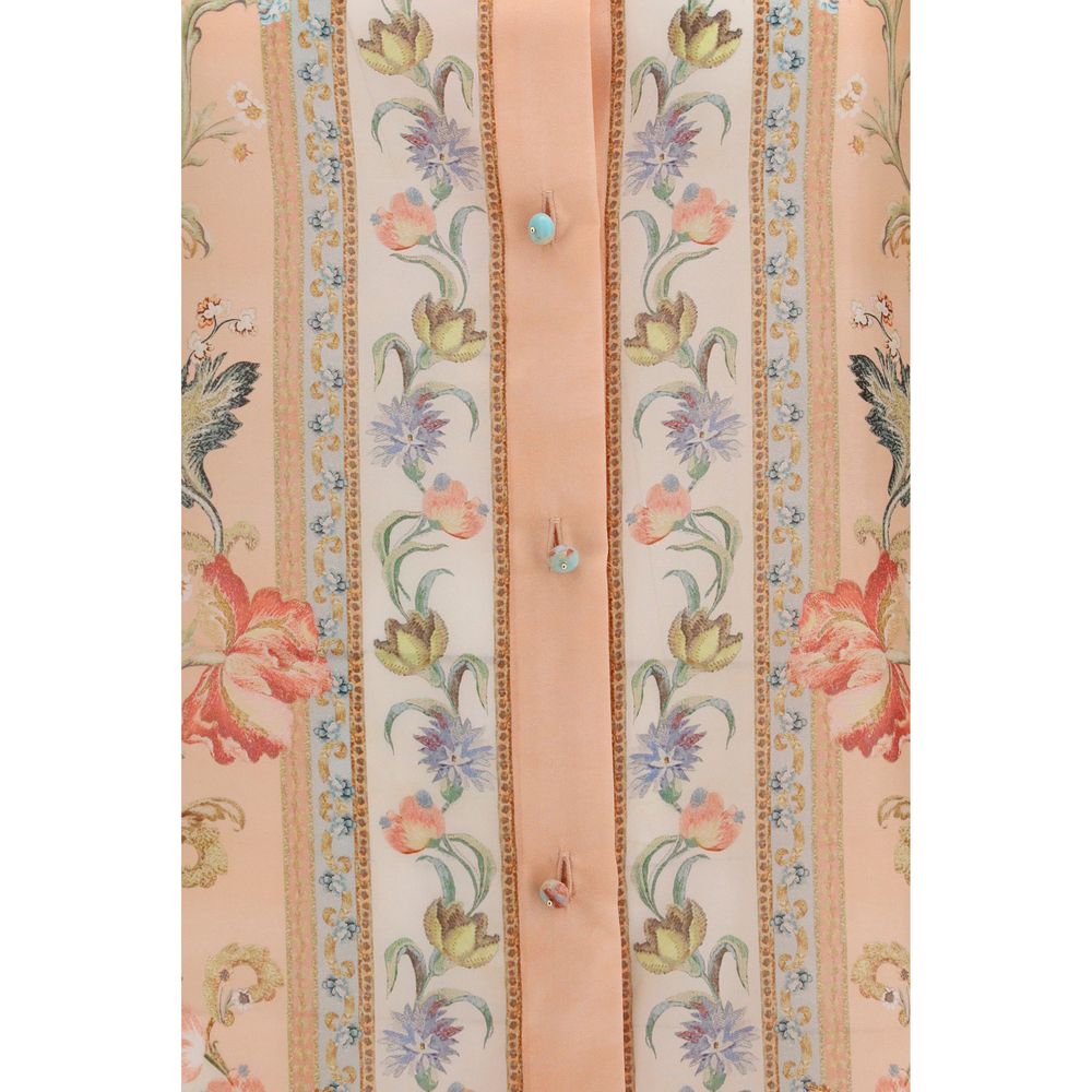 Shirt by Zimmermann for women in silk multicolor & patterned features an polished silhouette, showcasing a sophisticated and detail for a truly polished finish.
