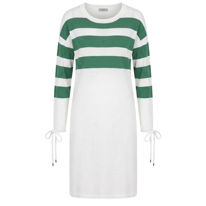Malo White Cotton Women's Dress
