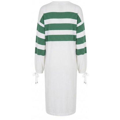 Malo White Cotton Women's Dress