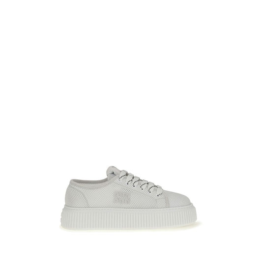 Sneakers by Miu Miu for women in polyamide & mesh white features a chic design, perfectly showcasing the chic fashion style of this Women's Fashion Polyamide & Mesh Sneakers.