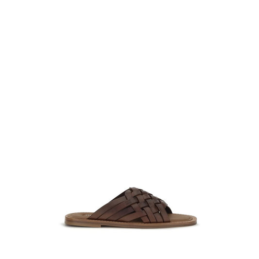 Flat Sandals by Miu Miu for women in bos taurus calf leather brown features an architectural design from the Women's Bos Taurus Calf Leather Flat Sandals collection, defined by a architectural flat and for a architectural finish.