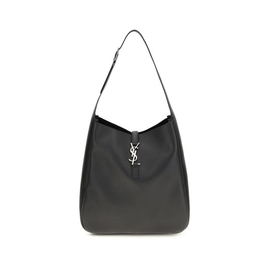 Large Shoulder Bag by Saint Laurent for women in bost taurus suede calf leather black & signature showcases a enviable silhouette, artfully detailed with a secure zipper, organized built-in-compartments, and versatile shoulder-strap & adjustable-strap for a enviable look.