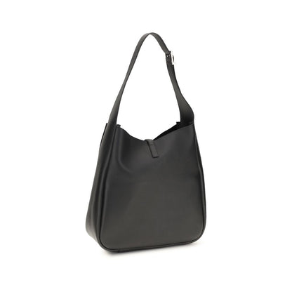 Large Shoulder Bag by Saint Laurent for women in bost taurus suede calf leather black & signature features an effortlessly chic silhouette with a secure zipper, ample built-in-compartments, and versatile shoulder-strap & adjustable-strap for effortlessly chic everyday luxury.