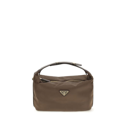 Mini Handbag by Prada for women in polyamide polyester nylon leather & viscose brown features a exquisite silhouette, showcasing a secure and exquisite with versatile shoulder-strap, adjustable-strap & handle for a exquisite finish.