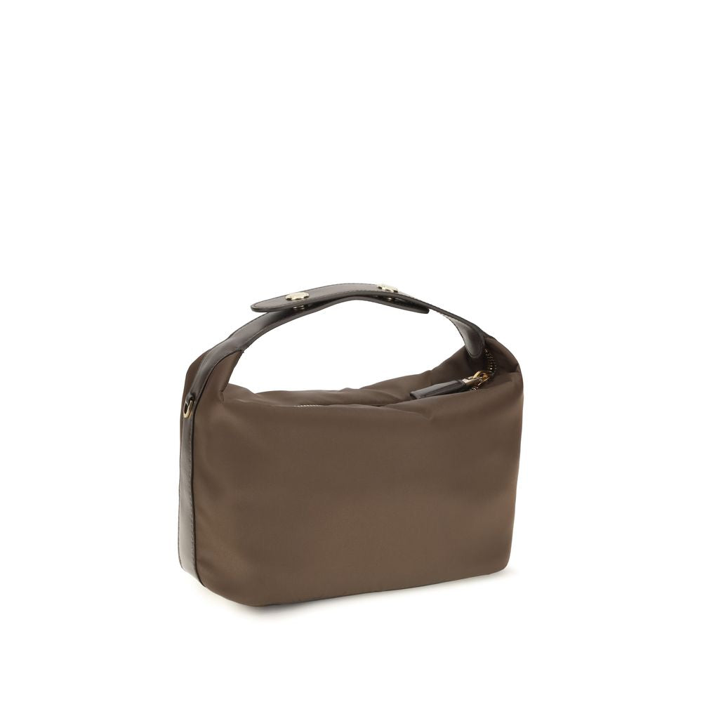 Mini Handbag by Prada for women in polyamide polyester nylon leather & viscose brown features a refined silhouette, showcasing a secure , organized , and versatile shoulder-strap, adjustable-strap & handle for a refined finish.