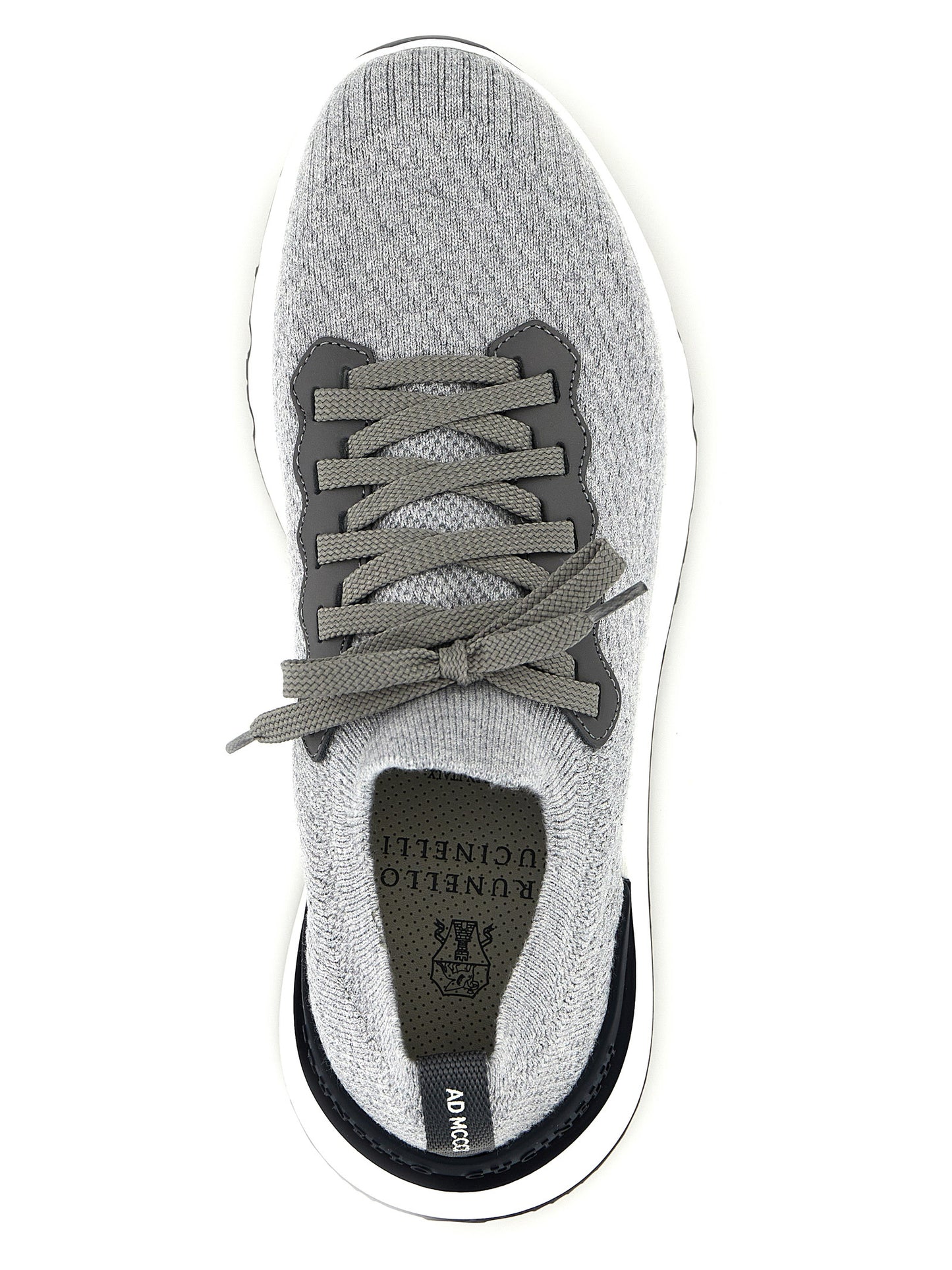 Athletic Sneakers by Brunello Cucinelli for men in cotton & calfskin gray features an timeless silhouette from the Men's Slip On Cotton & Calfskin Athletic Sneakers collection, showcasing a timeless slip-on style for a timeless look.