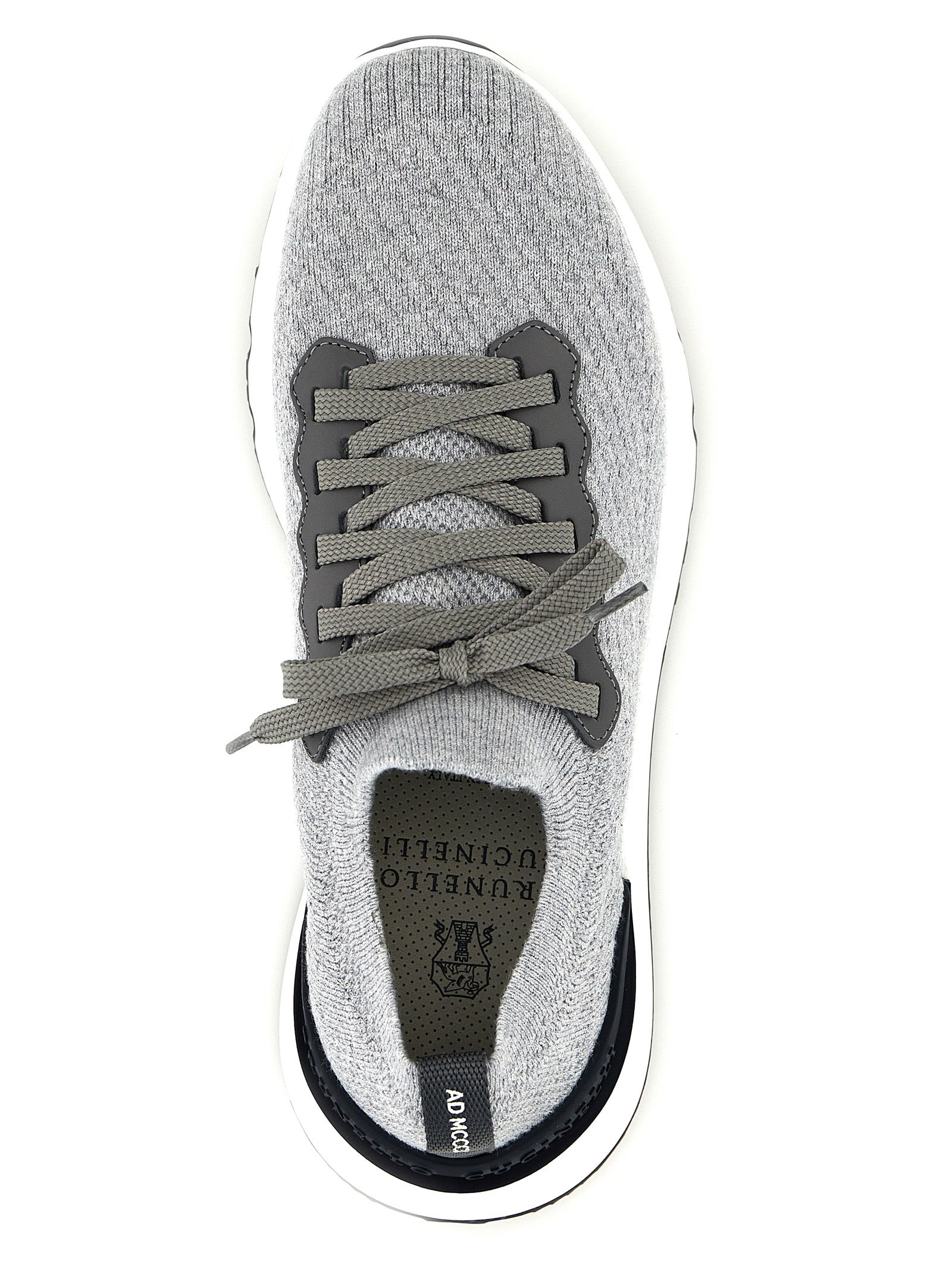 Athletic Sneakers by Brunello Cucinelli for men in cotton & calfskin gray features an timeless silhouette from the Men's Slip On Cotton & Calfskin Athletic Sneakers collection, showcasing a timeless slip-on style for a timeless look.