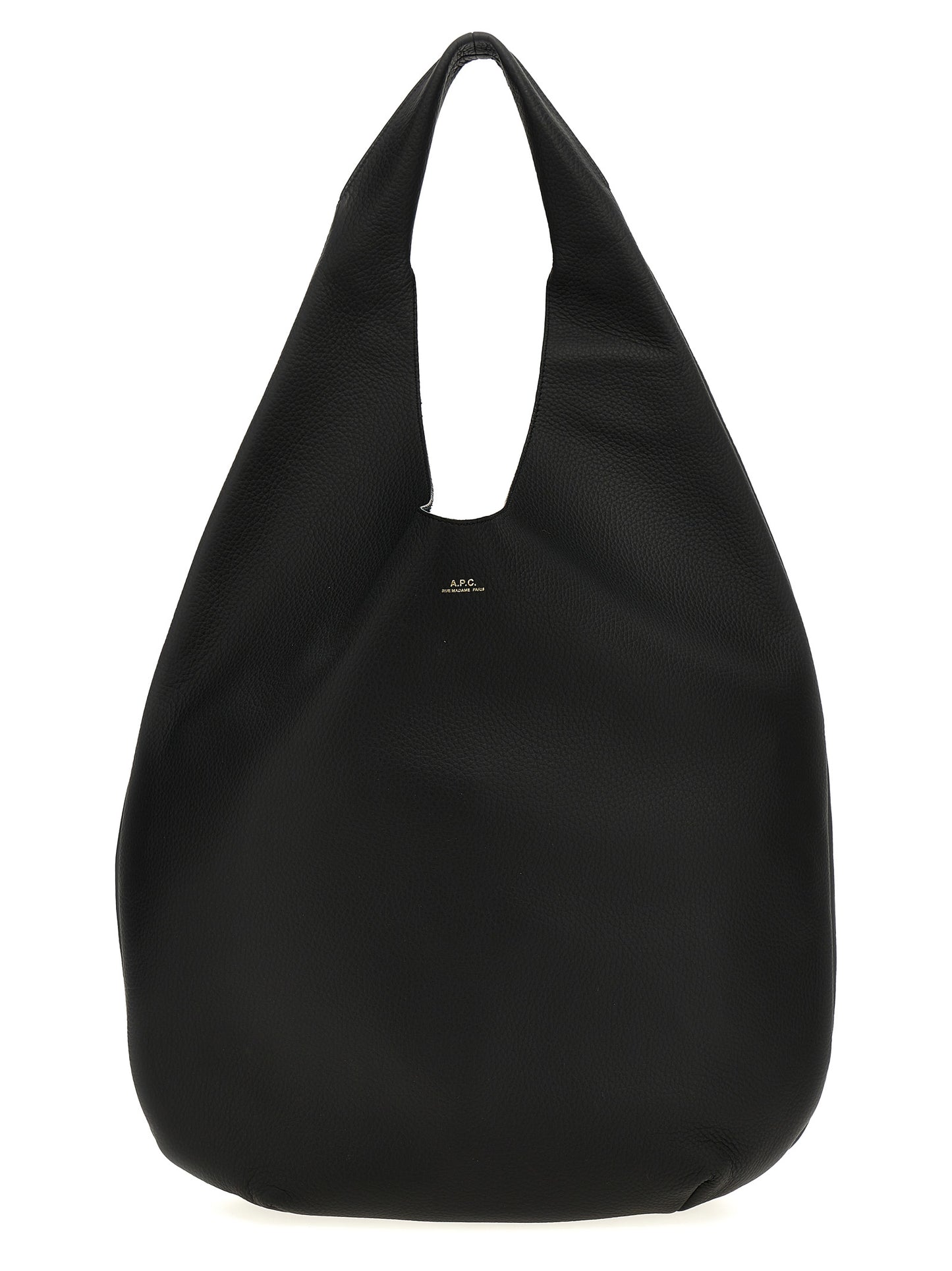 Shoulder Bag by A.P.C. for women in calfskin leather black presents a versatile silhouette, showcasing a secure and versatile with versatile shoulder-strap & handle for a sophisticated look.