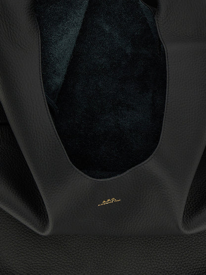 Shoulder Bag by A.P.C. for women in calfskin leather black features a enviable silhouette, showcasing a secure , ample , and enviable shoulder-strap & handle for a enviable finish.