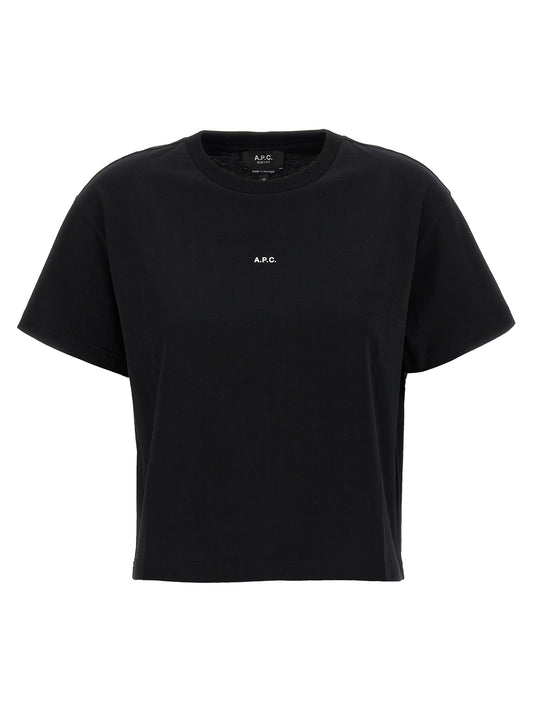 T-Shirt by A.P.C. for women in organic cotton bicolour, black & white features a plush silhouette, showcasing a sophisticated and for a truly plush finish.
