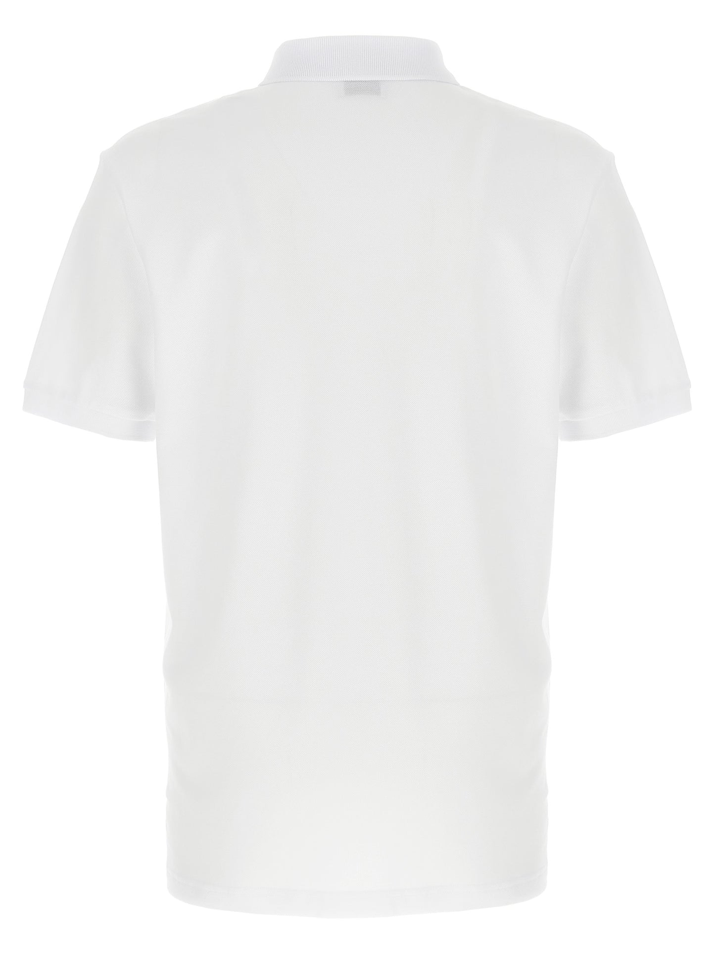 Polo Shirt by Moschino for men in cotton white & print presents a crisp silhouette, artfully detailed with a crisp and crisp .